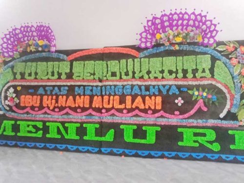 Papan Bunga Gandeng Dukacita 2 Mahkota