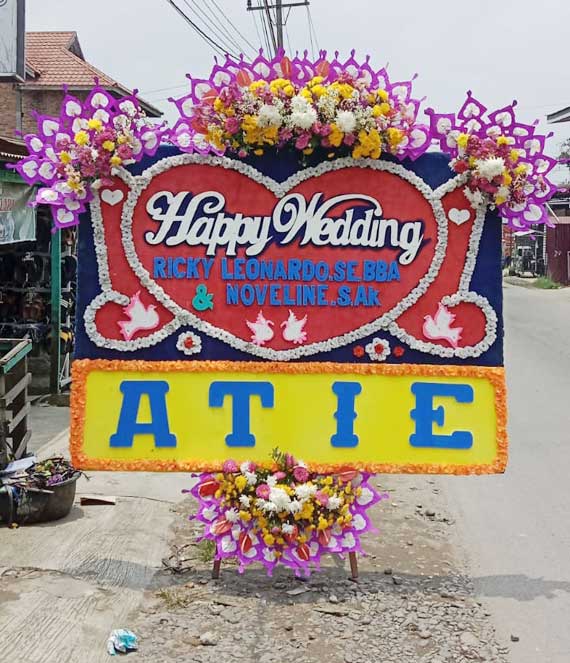 Papan Bunga Jakarta Happy Wedding