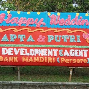 Papan Bunga Gandeng Wedding