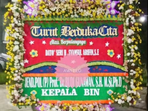 Papan Bunga Styrofoam Bunga Segar
