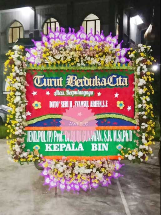Papan Bunga Styrofoam Bunga Segar