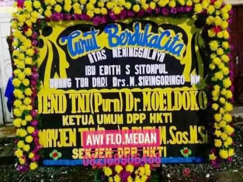 Papan Bunga Styrofoam Bunga Segar