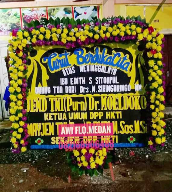 Papan Bunga Styrofoam Bunga Segar