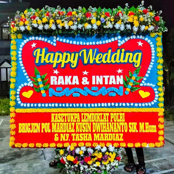 Papan Bunga Styrofoam Bunga Segar