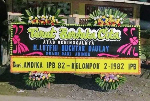 Papan Bunga Styrofoam Gandeng Dukacita